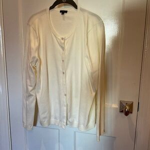 Talbots cream colored cardigan, XLP